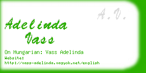 adelinda vass business card